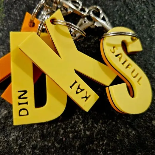 Name keychains