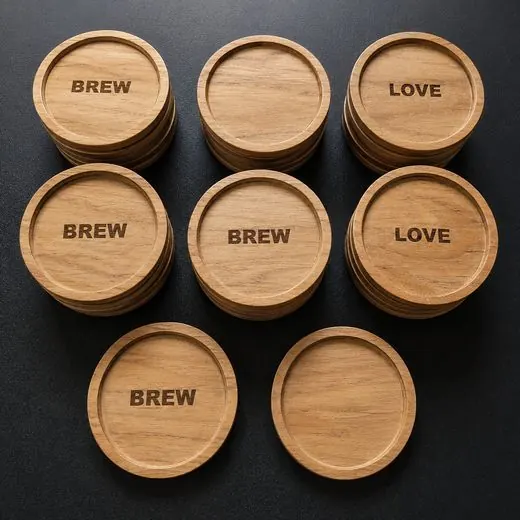 Wooden coasters